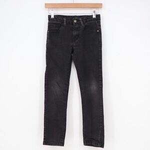 True Indigo Boys Faded Black Slim Straight Stretch Denim Jeans Size 10
